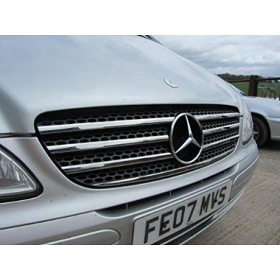 Image of VITO W639 (2003 2010) Stainless Steel Chrome Front Grill 7 Pieces