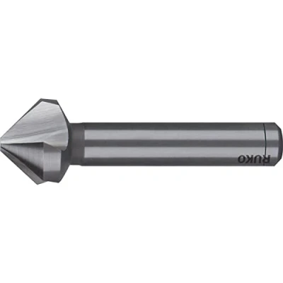 Image of RUKO HSSE Co 5 Taper and Deburring Counter Sinker, Din 335, Type C, 90 Degree, Bright Finish, 16.5 mm Diameter, 60.0 Length, 8.0mm Shank Ø, R102119E