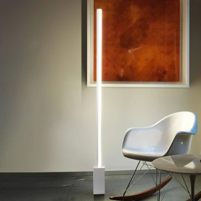 Image of LED 1 Light Adjustable Floor Lamp White