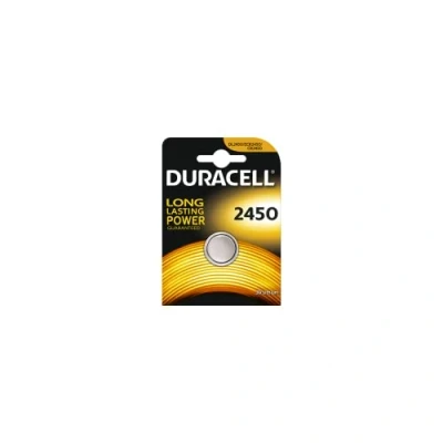 Image of Duracell 2450 Lithium 3V non rechargeable battery batteries (Lithium, Button/coin, CR2450, Stainless steel)