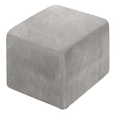 Image of XGANGM Square Footstool Cover Slipcover Stretch Velvet Pouffe Small Ottoman Stool 45x45/50x50cm Storage Protector Washable,B,36x36cm