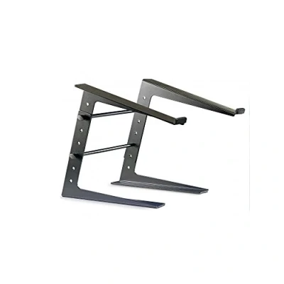 Image of Stagg Desktop Stand for Laptop and DJ Equipment, Height Adjustable, Black