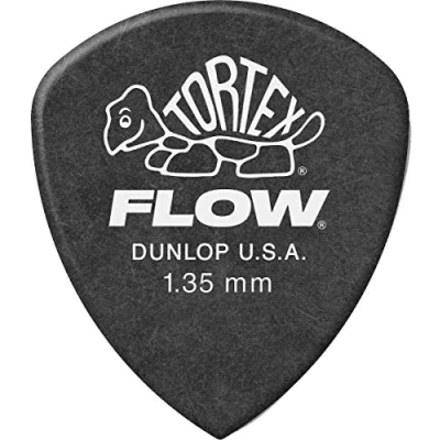 Image of Jim Dunlop Tortex Flow Standard Guitar Picks (558R1.35), Black, 1.35mm