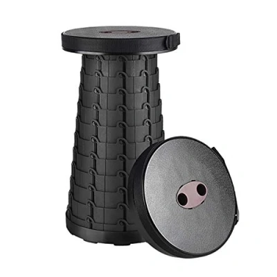Image of Camping stool, portable foldable telescopic outdoor folding stool for fishing, hiking and barbecue