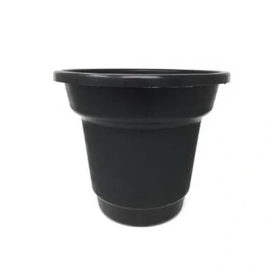 Image of 33cm Plastic Planter Flower Pot 13.2L Garden Herb Plant Colour Choice (Black)
