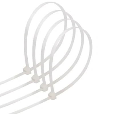 Image of 20 x White Nylon Cable Ties Width 7.2 Length 350 mm