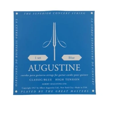 Image of Set of strings for classic/Spanish guitar Augustine blue label.