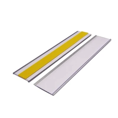 Image of Self Adhesive Ticket Holders, 38mm high x 200mm Long, EPOS Strips, Pack of 50