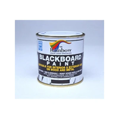 Image of Chalkboards UK Tin of Blackboard/Chalkboard Paint, Black, 250 ml (Pack 1)