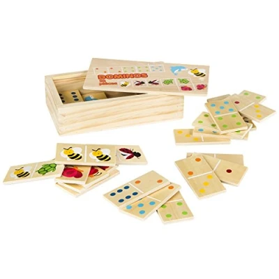 Image of Color Baby Dominoes Wooden Animals, 28 Pieces