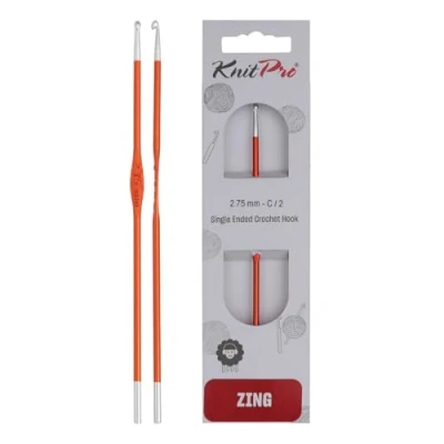 Image of KNITPRO KP47464 Crochet Hook: Single Ended: ZING: 2.75MM, Assorted