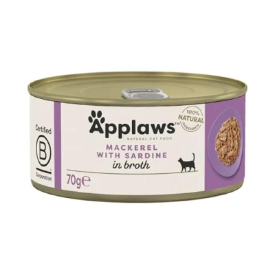 Image of Applaws Mackeral &amp; Sardine Cat Food 70g (Broth)