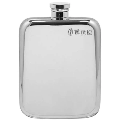 Image of English Pewter Company 4oz Plain Hip Flask [SF434]