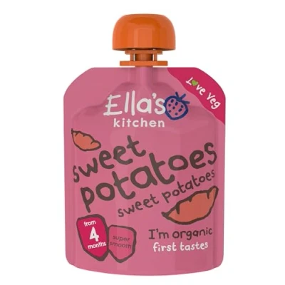 Image of Ella&#039;s Kitchen Organic First Taste Sweet Potato, 70g