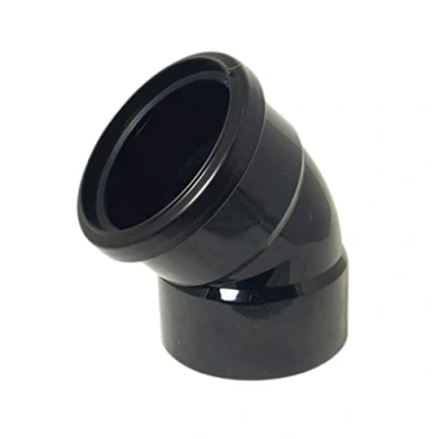 Image of FLOPLAST 110mm Ring Seal Soil Offset Top Bend Black