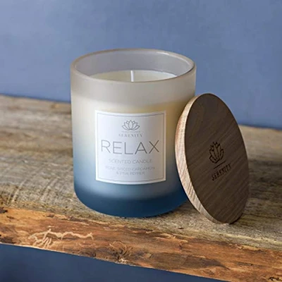 Image of Serenity Relax Candle 270g Rose and Spiced Cardamon