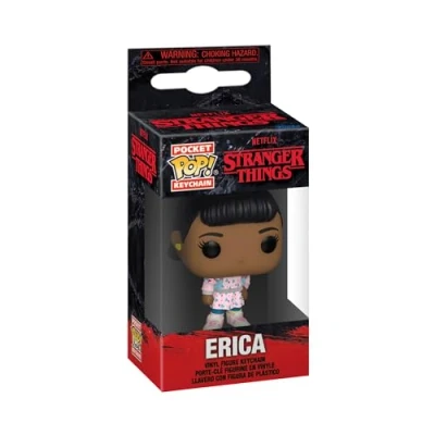 Image of Funko Pop! Keychain: Stranger Things Erica Sinclair Novelty Keyring Collectable Mini Figure Stocking Filler Gift Idea Official Merchandise TV Fans Backpack Decor