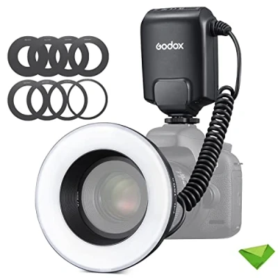Image of Godox ML 150II ML150II Macro LED Ring Flash Speedlite GN12 0.1 2s Recycle Time 5800K±200K for Sony Canon Nikon Fuji Olympus Panasonic DSLR Cameras Video Production, Animal and Plant Photography