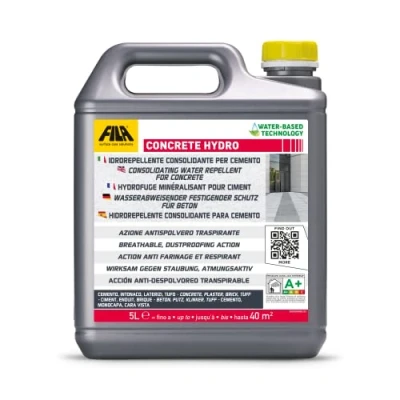Image of FILA Surface Care Solutions CONCRETE HYDRO Protective Water Repellent for Consolidating Cement, Transparent Waterproofing with Natural Effect, Suitable Indoor and Outdoor Use, Colorless
