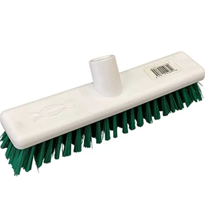 Image of Robert Scott &amp; Sons Abbey Hygiene Broom Head Hard Washable 12in Green 102903GREEN