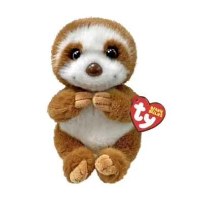 Image of TY Stella Sloth Beanie Bellies Regular Soft Plush Toy for Kids, Baby Toy, Cuddly Teddy, Stuffed Collectible Plushies