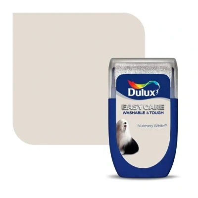 Image of Dulux Easycare Washable &amp; Tough Tester Paint, Nutmeg White, 30 ml