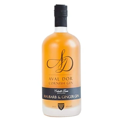 Image of Colwith Farm Distillery, Aval Dor Rhubarb &amp; Ginger Gin, Small Batch Craft, Gluten Free, 42%, 70cl