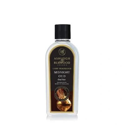 Image of ASHLEIGH &amp; BURWOOD Midnight Oud Lamp Fragrance 500 ml Made in the UK Floral Scent