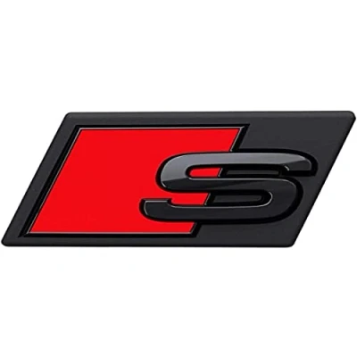 Image of Audi 4KE071805 e tron S Logo Black Tuning Exclusive Edition Emblem