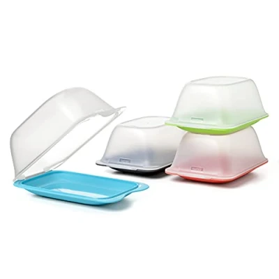 Image of TATAY Cheese &amp; Meats Storage Fresh, BPA Free, Reusables, Stackables, Dishwasher MWO, Random Colour, 1 Piece, Measures 12 x 8 18 cm