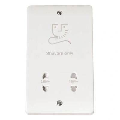 Image of Click Dual Voltage Shaver Socket Outlet 115V/230V