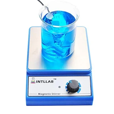 Image of INTLLAB Magnetic Stirrer Stainless Steel Mixer with stir bar (No Heating) Max Stirring Capacity: 3000ml
