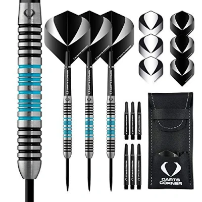 Image of DESIGNA DARTS Corner Marine Steel Tip Dart Set 80% Tungsten Barrel, M2, 23g (D0673)