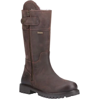 Image of Cotswold Bushcombe Womens Brown Leather Boot Size 4 UK