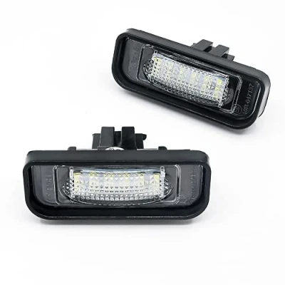 Image of LED Licence Plate Lights for Mercedes Benz W220 DC 12V 18 SMD 3528 99 05 Car License Light