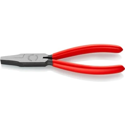 Image of Knipex Flat Nose Pliers black atramentized, plastic coated 160 mm 20 01