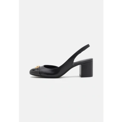 Image of Michael Kors Perla FLEX TOE CAP Classic heels, Women&#039;s, Size: 3.5, Black Leather