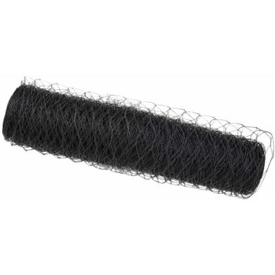 Image of vidaXL Hexagon Fence Grey 0.5x50 m Steel