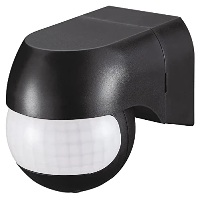 Image of PRO ELEC PELL0045 Wall Mounted PIR Sensor, IP44, Black