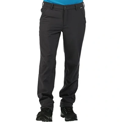 Image of Regatta Men&#039;s Water Repellent Fenton Softshell Walking Trousers Seal Grey, Size: 44 R