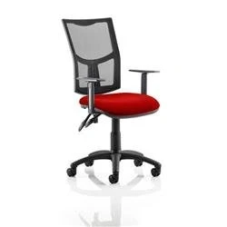 Image of Eclipse II Lever Task Operator Chair Black Mesh Back With KCUP1009