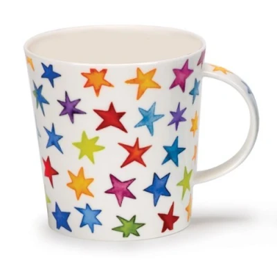 Image of Dunoon Fine Bone China Mug Starburst Pattern Lomond Shape, Made in England