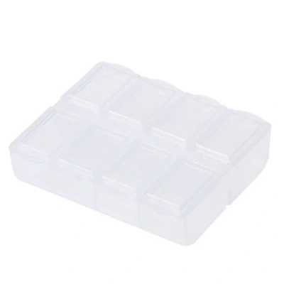 Image of 8 Grids Plastic Storage Box for Case Home Organizer Jewelry Beads Pill Boxes WERA Tools Screwdriver Set
