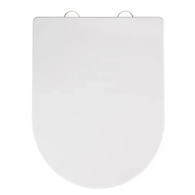 Image of WENKO Toilet seat Calla in white, Thermoplast, 35.5 x 47 10 cm