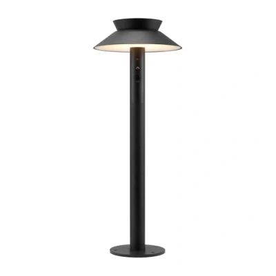 Image of Nordlux Justina Solar Garden Light Black Outdoor LED Homeware Lighting Décor 5W 3000K 3.7V IP44 Class 3 (12V)