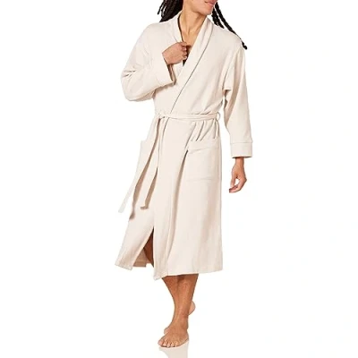 Image of Amazon Essentials Men&#039;s Lightweight Waffle Bathrobe (Available in Big &amp; Tall), Beige, XS S