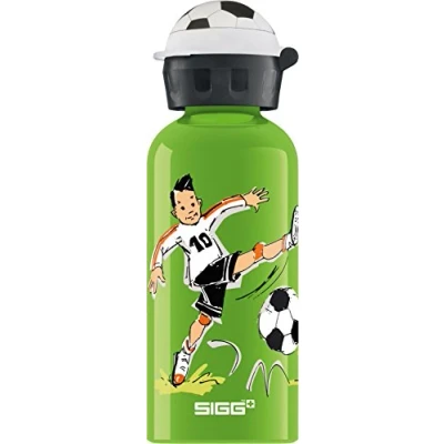 Image of SIGG Aluminium Kids Water Bottle KBT Icecream Leakproof Lightweight BPA Free Climate Neutral Certified Pink 0.4L