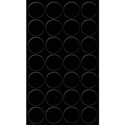 Image of haggiy Self Adhesive Cover caps for Furniture &amp; Floors Screw Round Screws Drill Holes Protection Ø20 mm 28 Pieces plasters (Black Graphite)
