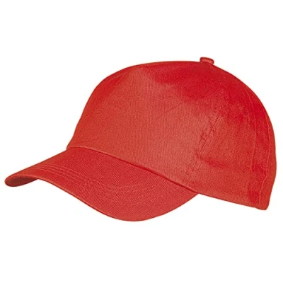 Image of eBuyGB Baseball Cap 100% Cotton Unisex Mens Womens Adjustable Adults Summer Classic Sports 5 Panel Hat Red