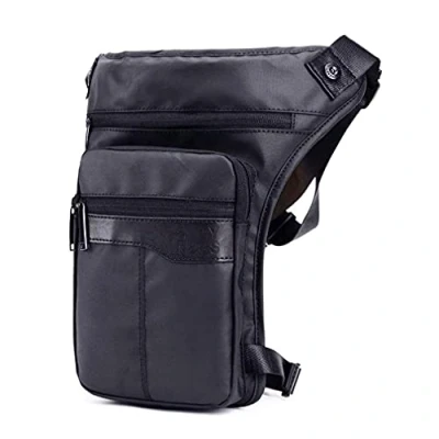 Image of Oxford Hiking Waist Pack Drop Leg Bag for Men Women Travel Outdoor Sports Camping Fishing Motorcycle Riding Multi Purpose Hip Bum Belt Crossbody Shoulder Fanny Pouch